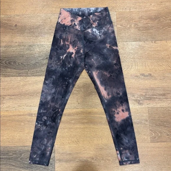 SP Athletic Purple and Pink Tie-Dye Leggings - Picture 2 of 4